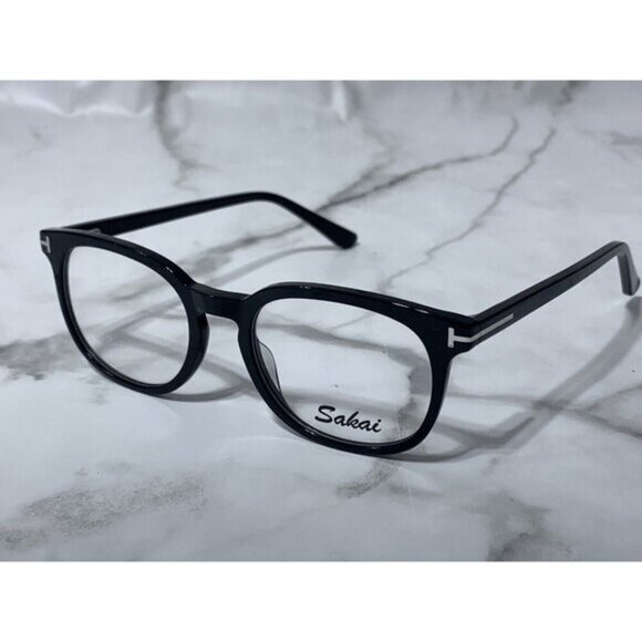 SAKAI Other - SAKAI FT5455-D C1 49-19-142 Brown Black Tortoise Plastic Unisex Glasses Frames
